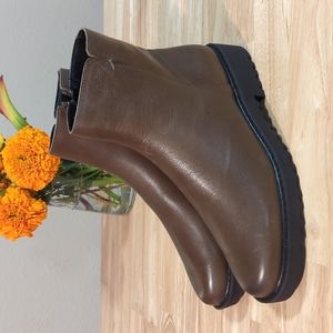 Franco Sarto olive leather boots size 8